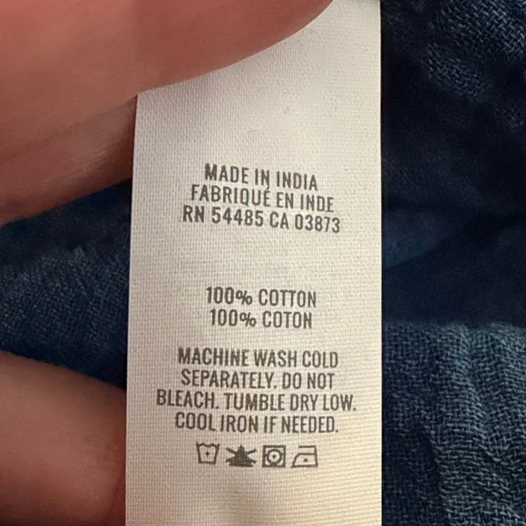 Aerie Gauzy Belted Romper Long Sleeve Oversized With Pockets XS - Picture 11 of 13